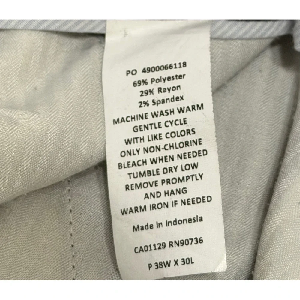 Ralph Lauren Mens sz 38x30‎ Brown Glen Plaid Pleated Cuffed Dress Pants Trousers
